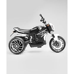 Babyhug Super Harley Kids Three Wheel Battery Operated Ride on Bike With Music & Lights - Red