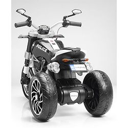 Babyhug Super Harley Kids Three Wheel Battery Operated Ride on Bike With Music & Lights - Red