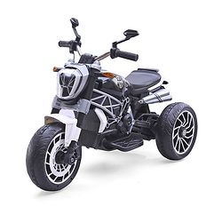 Babyhug Super Harley Kids Three Wheel Battery Operated Ride on Bike With Music & Lights - Red