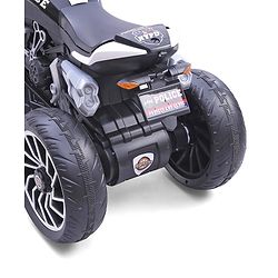 Babyhug Super Harley Kids Three Wheel Battery Operated Ride on Bike With Music & Lights - Red