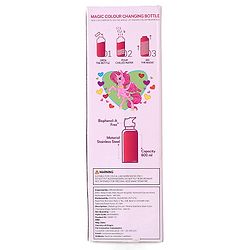 Babyhug Unicorn Theme Stainless Steel Color Changing Magic Bottle Pink |Leak Resistant|BPA Free|Rust Proof|600 ml