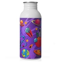Babyhug Panda Theme Stainless Steel Color Changing Magic Bottle White|Leak Resistant|BPA Free|Rust Proof|600 ml