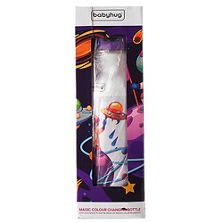 Babyhug Panda Theme Stainless Steel Color Changing Magic Bottle White|Leak Resistant|BPA Free|Rust Proof|600 ml