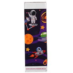 Babyhug Panda Theme Stainless Steel Color Changing Magic Bottle White|Leak Resistant|BPA Free|Rust Proof|600 ml