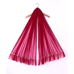 Babyhug Georgette  Woven Sleeveless Sequined Embroidered Choli Lehenga Set with Dupatta  - Maroon