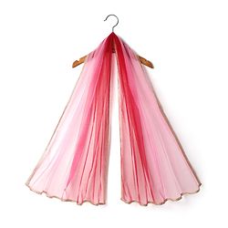 Babyhug Woven Sleeveless Choli Lehenga & Dupatta Set With Floral Embriodery & Lace Detailing - Pink