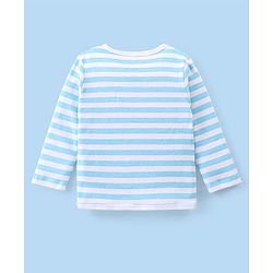 Babyhug Disney Interlock Knit Full Sleeves Jhablas With Mickey Mouse Graphics & Badge Applique Pack of 3 - Blue White & Green