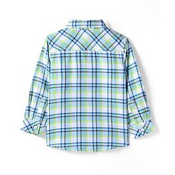 Babyhug Cotton Woven Full Sleeves Shirt With Checks & Printed Inner Tee - Blue