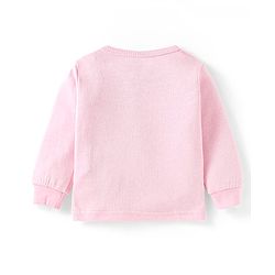 Babyhug Full Sleeves Solid Colour Thermal Pullover Vests & Pant Set - Pink