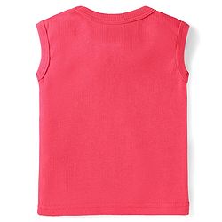 Babyhug Full Sleeves Solid Colour Thermal Pullover Vests & Pant Set - Red