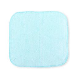 Babyhug Cotton Knit Wash cloth Pack of 6 - Green Pink & Light Blue