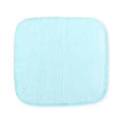Babyhug Cotton Knit Wash cloth Pack of 6 - Green Pink & Light Blue