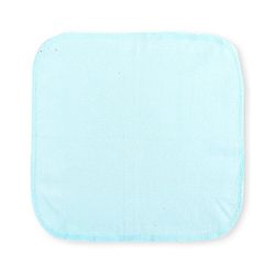 Babyhug Cotton Knit Wash cloth Pack of 6 - Green Pink & Light Blue