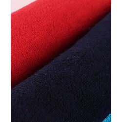 Babyhug Cotton Knit Solid Wash cloth L 25.4 x B 25.4 cm Pack Of 6 - Red & Black