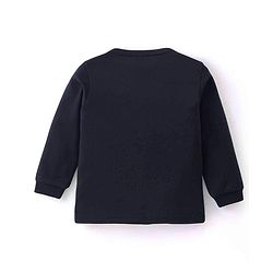 Babyhug Full Sleeves Solid Colour Pullover & Front Open Thermal Vests Pack of 2 - Navy Blue