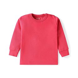 Babyhug Knit Full Sleeves Solid Colour Front Open & Pullover Thermal Vest Pack Of 2 - Dark Pink