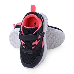 Cute Walk by Babyhug Sneakers With Velcro Closure Solid- Black