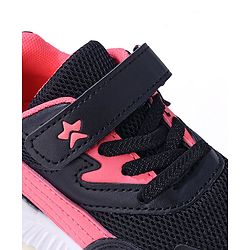 Cute Walk by Babyhug Sneakers With Velcro Closure Solid- Black