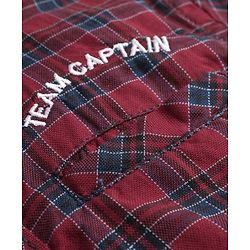 Babyhug Cotton Woven Full Sleeves Mandarin Collared Checks Shirt - Red