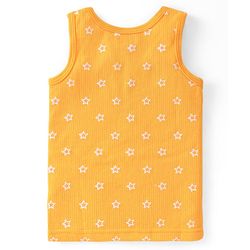 Babyhug  Full Sleeves Thermal T-Shirt Vest & Pant Set with Star Print - Yellow