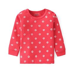 Babyhug Full Sleeves Thermal Wear Vest T-Shirt & Pant Set with Floral Print -Pink