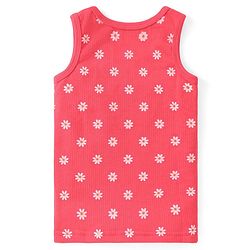 Babyhug Full Sleeves Thermal Wear Vest T-Shirt & Pant Set with Floral Print -Pink