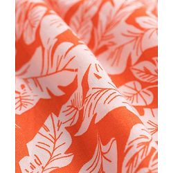Babyhug Rayon Woven Full Sleeves  Top with Leafy Print -Orange