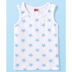 Babyhug Full Sleeves Vest Pullover & Bottom Thermal Wear Combo Star Print Pack Of 3 - White