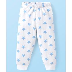 Babyhug Full Sleeves Vest Pullover & Bottom Thermal Wear Combo Star Print Pack Of 3 - White