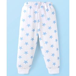 Babyhug Full Sleeves Vest Pullover & Bottom Thermal Wear Combo Star Print Pack Of 3 - White