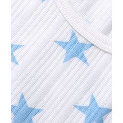 Babyhug Full Sleeves Vest Pullover & Bottom Thermal Wear Combo Star Print Pack Of 3 - White
