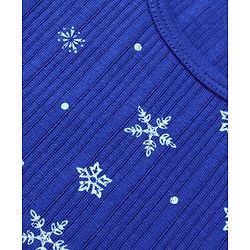Babyhug Full Sleeves Vest Pullover & Bottom Thermal Wear Combo Star Print Pack Of 3 - Blue