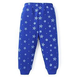 Babyhug Full Sleeves Vest Pullover & Bottom Thermal Wear Combo Star Print Pack Of 3 - Blue