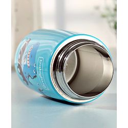 Babyhug Stainless Steel Insulated Sipper Bottle Dino Print Blue  - 350 ml