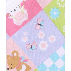 Babyhug Cotton Knit Full Sleeves Co-ords Night Suit with Animal Print - Pink