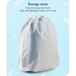 Babyhug Kid's Small 1 Day Trip Trolley Bag Tiger Print Blue -18 Inches| Shock Resistant| Telescopic Handle| Water Resistant| Easy Zipper Closure| Durable Swivel Wheels