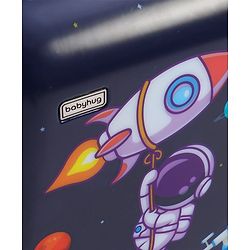 Babyhug Kid's Small 1 Day Trip Trolley Bag Space Theme Print Purple -18 Inches