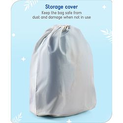 Babyhug Kid's Small 1 Day Trip Trolley Bag Loin Print Blue -20 Inches