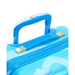 Babyhug Kid's Small 1 Day Trip Trolley Bag Loin Print Blue -20 Inches