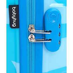 Babyhug Kid's Small 1 Day Trip Trolley Bag Loin Print Blue -20 Inches