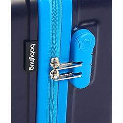 Babyhug Kid's Small 1 Day Trip Trolley Bag Loin Print Blue -20 Inches