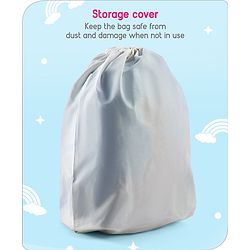 Babyhug Kid's Small 1 Day Trip Trolley Bag Loin Print Blue -20 Inches