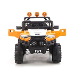 Babyhug RANGER 4X4 Battery Operated Ride On Jeep with Music & LED Lights - Olive Green| Forward & Reverse Drive| Wide Comfortable Seat| Rechargeable Battery| Remote Control| Pre-loaded Music with USB & AUX| Easy to Assemble| Wide Comfortable Seat| Ea