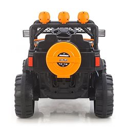 Babyhug RANGER 4X4 Battery Operated Ride On Jeep with Music & LED Lights - Olive Green| Forward & Reverse Drive| Wide Comfortable Seat| Rechargeable Battery| Remote Control| Pre-loaded Music with USB & AUX| Easy to Assemble| Wide Comfortable Seat| Ea