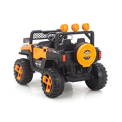 Babyhug RANGER 4X4 Battery Operated Ride On Jeep with Music & LED Lights - Olive Green| Forward & Reverse Drive| Wide Comfortable Seat| Rechargeable Battery| Remote Control| Pre-loaded Music with USB & AUX| Easy to Assemble| Wide Comfortable Seat| Ea
