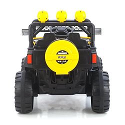 Babyhug RANGER 4X4 Battery Operated Ride On Jeep with Music & LED Lights - Red| Forward & Reverse Drive| Wide Comfortable Seat| Rechargeable Battery| Remote Control| Pre-loaded Music with USB & AUX| Easy to Assemble| Wide Comfortable Seat| Easy to Op