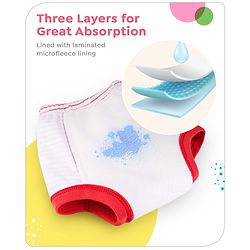 Babyhug Disney Mickey Mouse Print Training Pant Pack of 3 (suitalble for age group 1-2 years) - Red