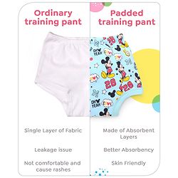 Babyhug Disney Mickey Mouse Print Training Pant Pack of 3 (suitalble for age group 2-3 years)- Red