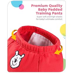 Babyhug Disney Mickey Mouse Print Training Pant Pack of 3 (suitalble for age group 2-3 years)- Red
