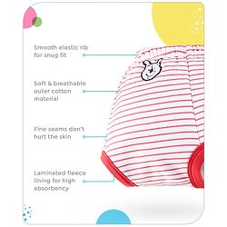 Babyhug Disney Mickey Mouse Print Training Pant Pack of 3 (suitalble for age group 2-3 years)- Red